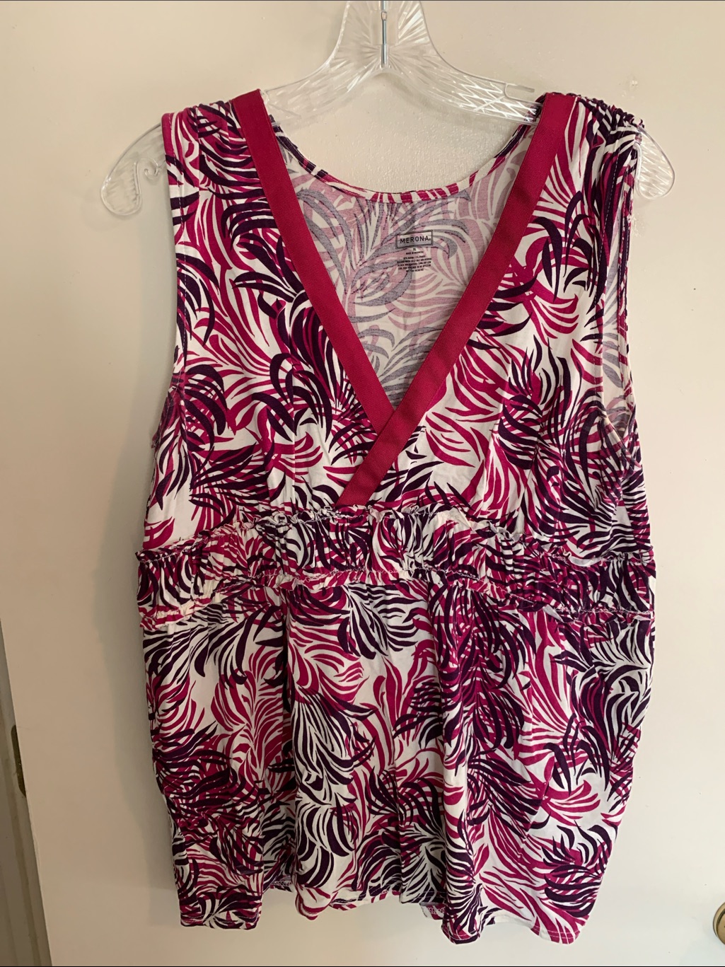 Merona Pink Purple Printed Sleeveless Top